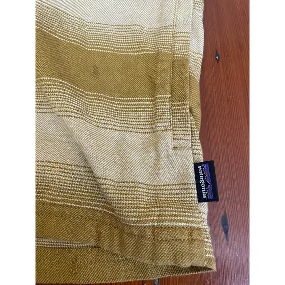 Patagonia Organic Cotton Hooded Henley Pullover Mens Large Mustard